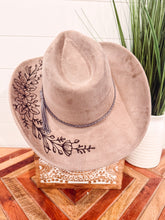 Cowboy Vegan Suede Hat Blank, Blank Hat for Burning, Hat Pyrography, Burned Hat Blank, Rancher Hat, Fedora Hat, Wide Brim Hat, Hat for Engraving