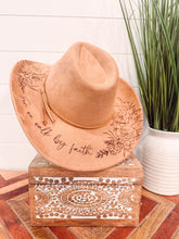 Cowboy Vegan Suede Hat Blank, Blank Hat for Burning, Hat Pyrography, Burned Hat Blank, Rancher Hat, Fedora Hat, Wide Brim Hat, Hat for Engraving