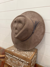 Vegan Suede Skull Crown Hat Blank, Blank Hat for Burning, Hat Pyrography, Burned Hat Blank, Rancher Hat, Fedora Hat, Wide Brim Hat, Hat for Engraving