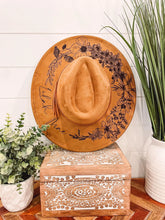 Wide Brim Vegan Suede Hat Blank, Blank Hat for Burning, Hat Pyrography, Burned Hat Blank, Rancher Hat, Fedora Hat, Wide Brim Hat, Hat for Engraving