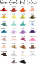 Youth Short Brim Vegan Suede Hat Blank, Blank Hat for Burning, Hat Pyrography, Burned Hat Blank, Rancher Hat, Fedora Hat, Wide Brim Hat, Hat for Engraving