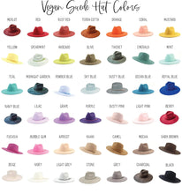 Wide Brim Vegan Suede Hat Blank, Blank Hat for Burning, Hat Pyrography, Burned Hat Blank, Rancher Hat, Fedora Hat, Wide Brim Hat, Hat for Engraving