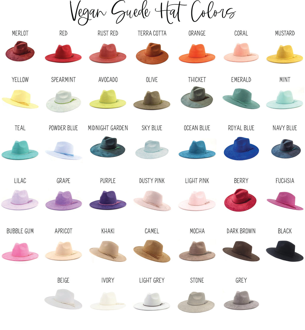 Wide Brim Vegan Suede Hat Blank, Blank Hat for Burning, Hat Pyrography, Burned Hat Blank, Rancher Hat, Fedora Hat, Wide Brim Hat, Hat for Engraving