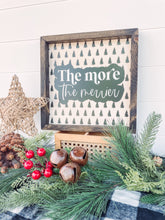 The More The Merrier Framed Sign, Christmas Sign, Christmas decor, Holiday Sign, Holiday Decor