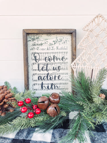 Christmas Carol Wooden Sign, Vintage Christmas Songs, Christmas decor, Vintage Christmas Sign, Christmas Hymns