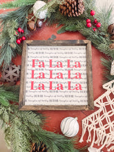 Deck the Halls Wooden Sign, Fa La La La La La La La La Sign, Christmas Sign, Christmas decor, Buffalo Plaid Sign, Holiday Sign, Holiday Decor
