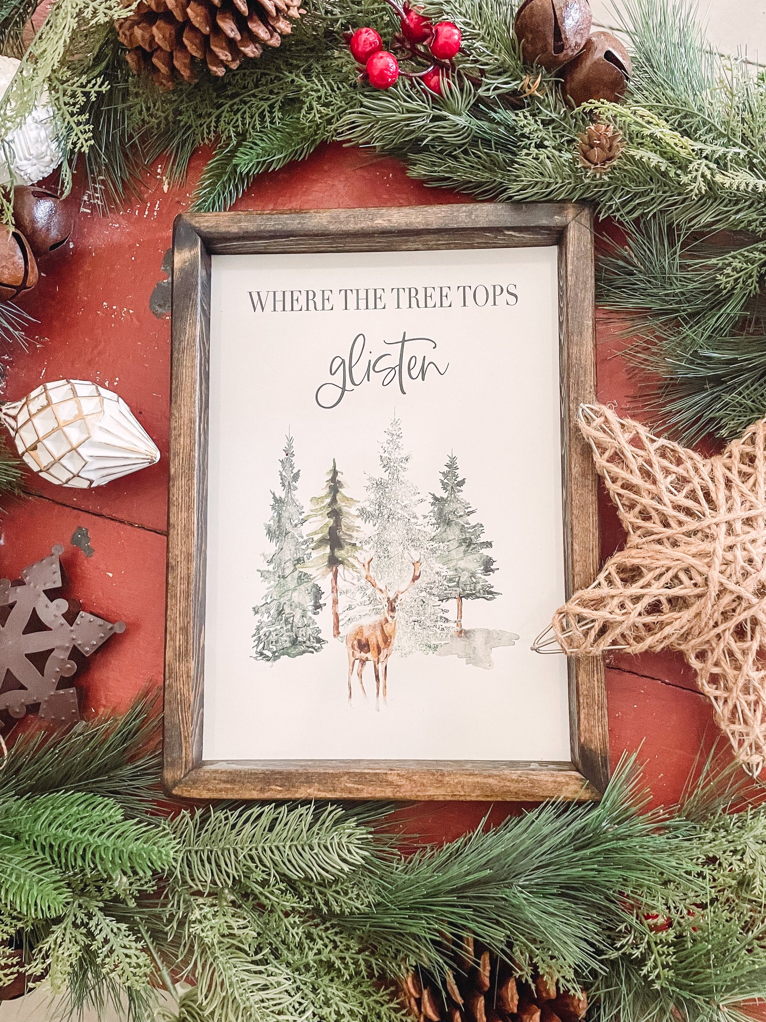 Where Tree Tops Glisten Wooden Sign, Christmas Tree Print Sign, Christ – Willie & Dolly Designs where-tree-tops-glisten-wooden-sign-christmas-tree-print-sign-christ-willie-dolly-designs