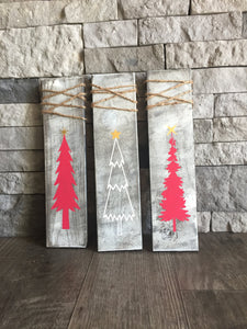 Christmas Tree Signs (Set of 3)