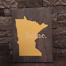 Rustic State Home Wooden Sign