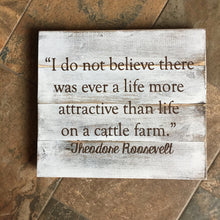 Life on a Cattle Farm Wooden Sign