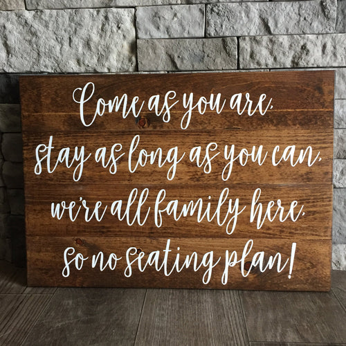 Wedding Seating Sign