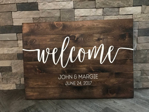 Welcome Wedding Sign