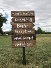 Directional Wedding Signs