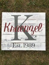 Personalized Family Name Wooden Sign