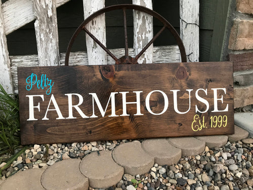 Farmhouse Wooden Sign