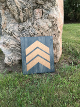 Chevron Wooden Sign