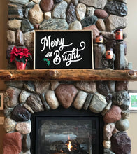 Merry & Bright Wooden Sign