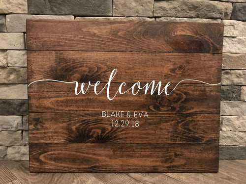 Welcome Wedding Sign