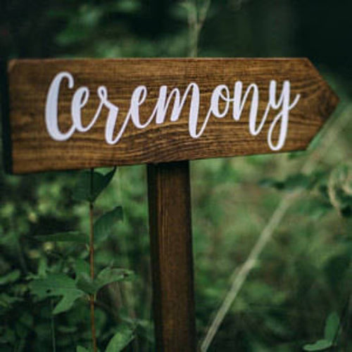 Directional Wedding Signs