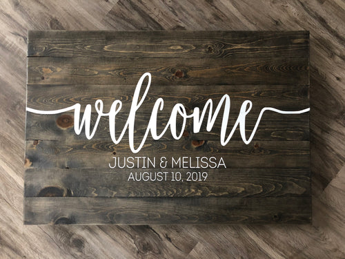 Welcome Wedding Sign