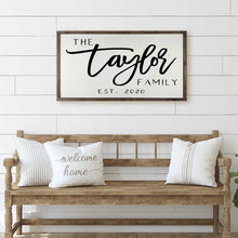 Last Name Farmhouse Wooden Sign, 5th Anniversary Gift, Family Name Wooden Sign, Housewarming Present, Quote Sign, Personalized Wedding Gift