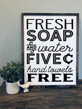 Fresh Soap Wooden Sign, Bathroom Decor, Rustic Farmhouse Wooden Sign, Bathroom Sign, Housewarming Present, Bathroom Wall Art