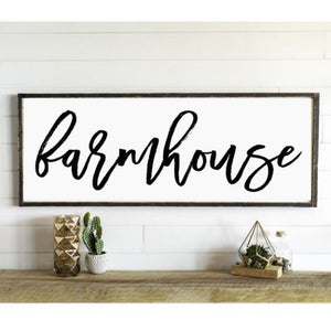 Farmhouse Wooden Sign, Wooden Home Sign, Housewarming Present, Rustic Chic Decor, Wooden Quote Sign