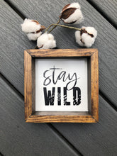 Stay Wild Wooden Sign, Nursery Sign, Nursery Decor, Woodland Theme Decor, Woodland Sign, Baby Room Decor, Baby Room Sign, Baby Shower Gift