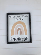 After Every Storm Comes a Rainbow, Rainbow Baby Sign, Nursery Sign, Baby Room Sign, Baptism Gift, Baby Shower Gift, Newborn Sign