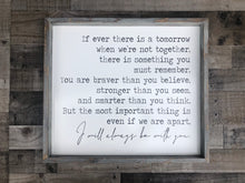 If Ever There is a Tomorrow When We&#39;re Not Together Sign, Winnie The Pooh Quote Sign, Memorial Quote Sign, Heaven Sign