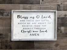 Bless Us O Lord Prayer Sign, Catholic Meal Prayer Wooden Sign, Christian Prayer Wooden Sign, Housewarming Present, Personalized Wedding Gift