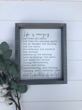 Life is Amazing Farmhouse Wooden Sign, Wooden Home Sign, Housewarming Present, Rustic Chic Decor, Wooden Quote Sign
