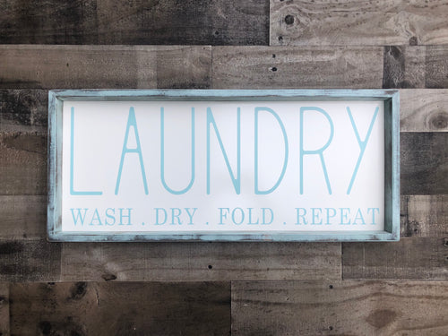 Laundry Farmhouse Wooden Sign, Laundry Room Decor,Laundry Room Sign, Housewarming Present, Rustic Chic Decor, Wooden Quote Sign