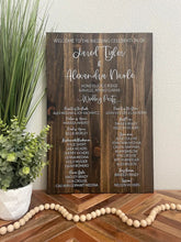 Wedding Party Sign