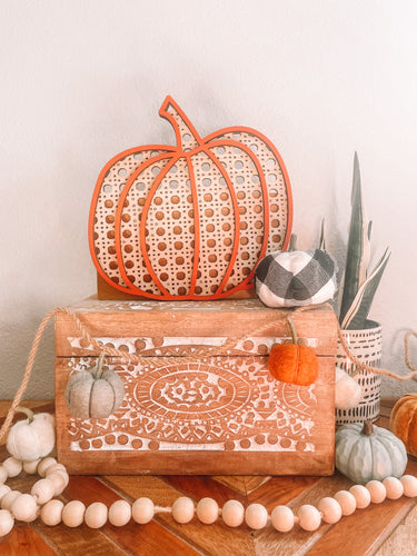 Rattan Boho Pumpkin